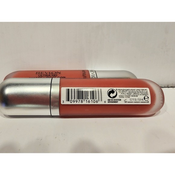 Revlon Ultra HD Matte Lipcolor  #600 Devotion  Set of 2 New/Sealed - Picture 2 of 2